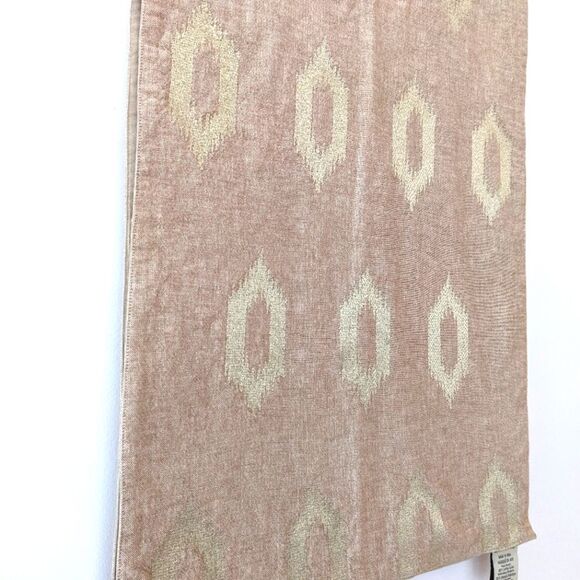 Pottery Barn tan and gold table runner 18 x 108 - Picture 2 of 4